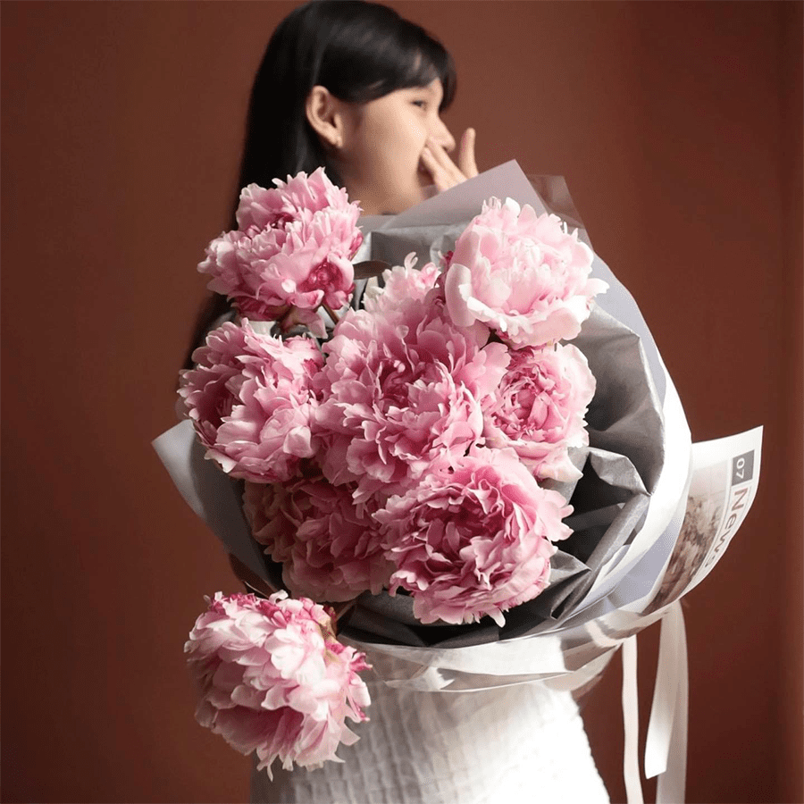 Bó mẫu đơn hồng Pink Peony Dream